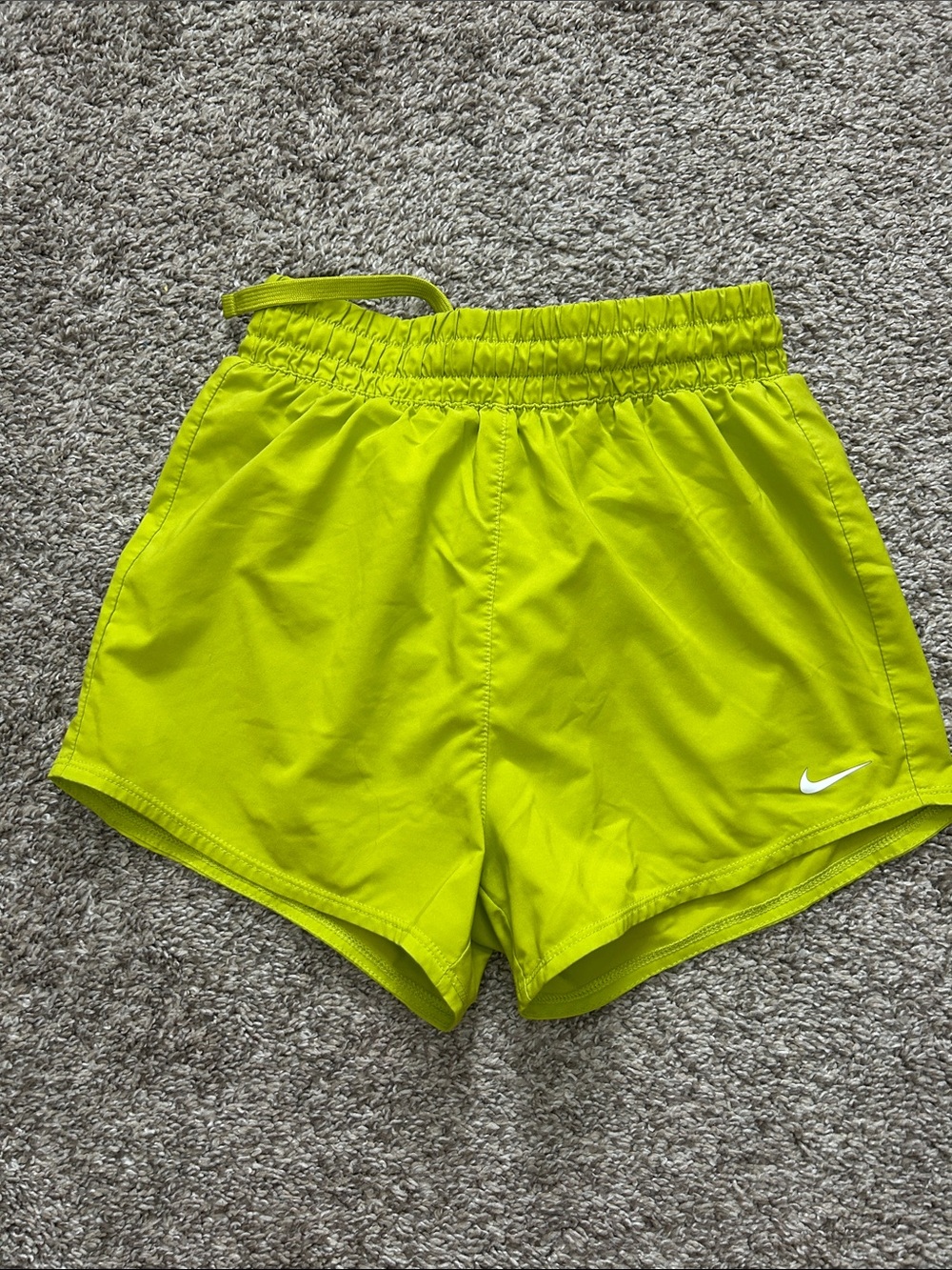 Nike Neon Yellow Dri-FIT Training Shorts